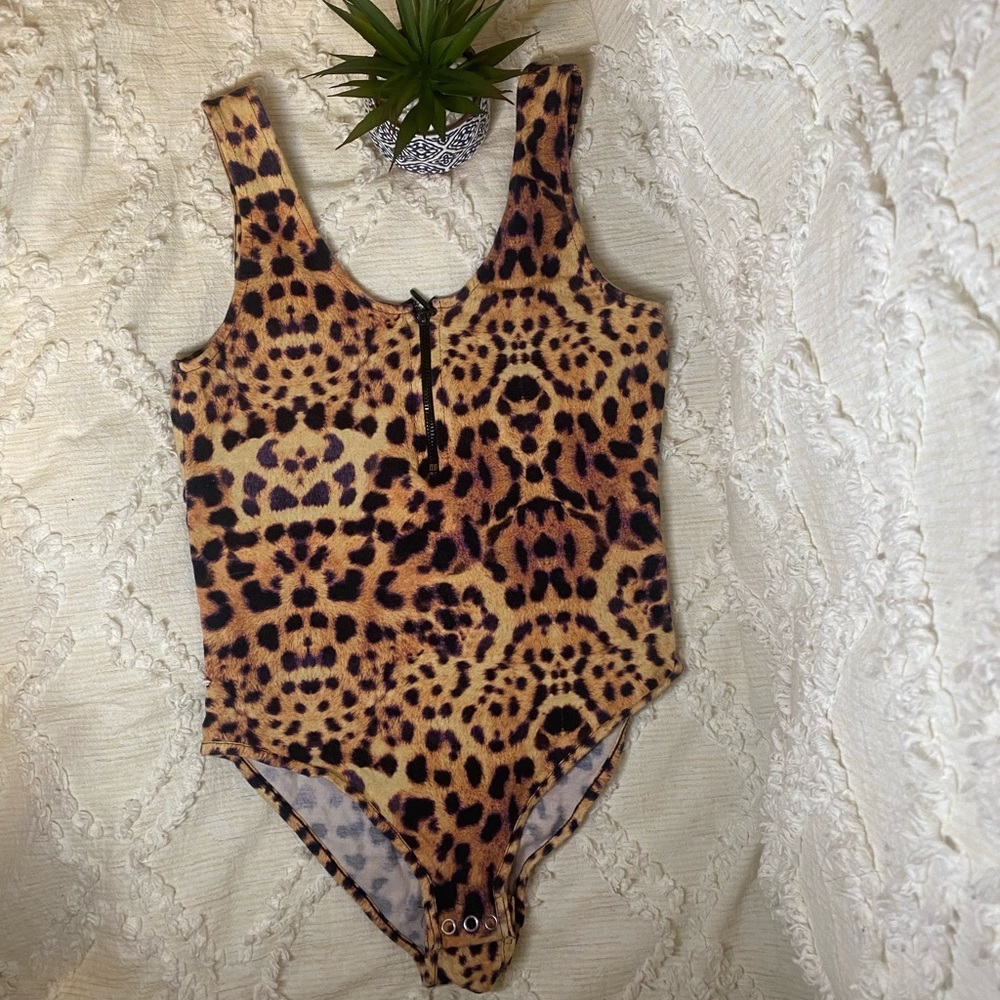 Top Shop Leopard Leotard US Size 2